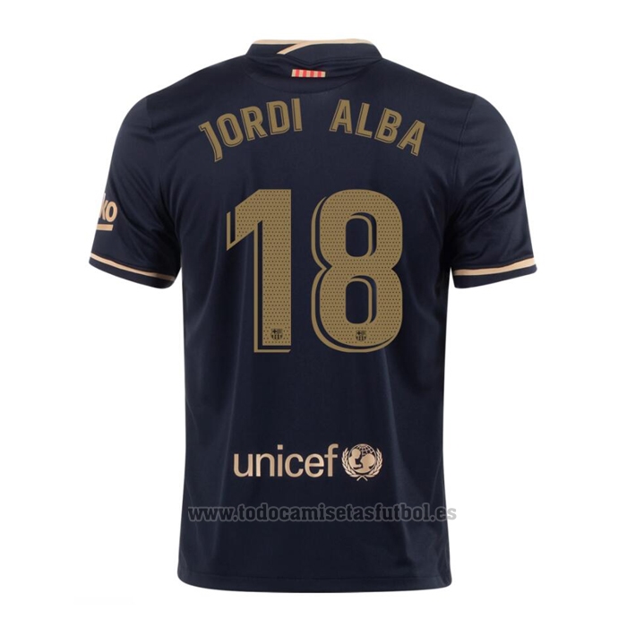 Camiseta Barcelona Jugador Jordi Alba 2ª Equipacion 2020-2021